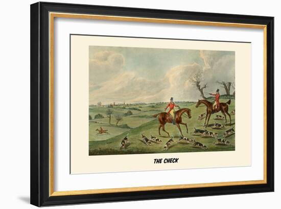 The Check-Henry Thomas Alken-Framed Art Print