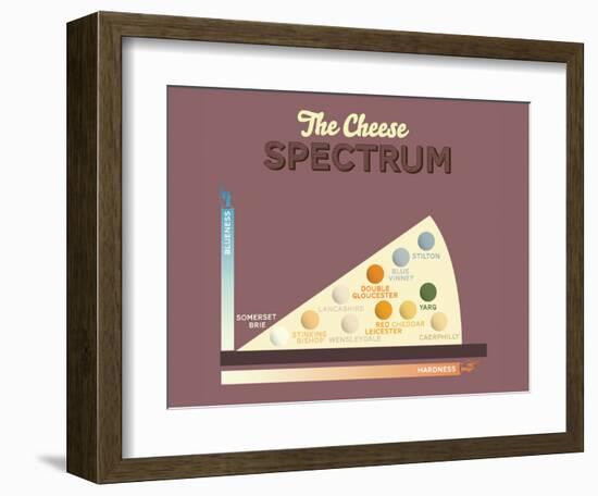 The Cheese Spectrum-Stephen Wildish-Framed Art Print