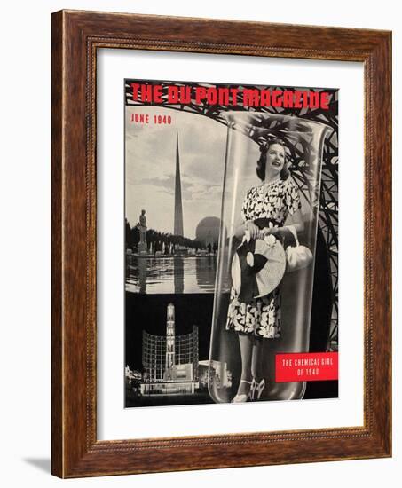 The Chemical Girl, Front Cover of the 'Dupont Magazine', June 1940-American School-Framed Giclee Print