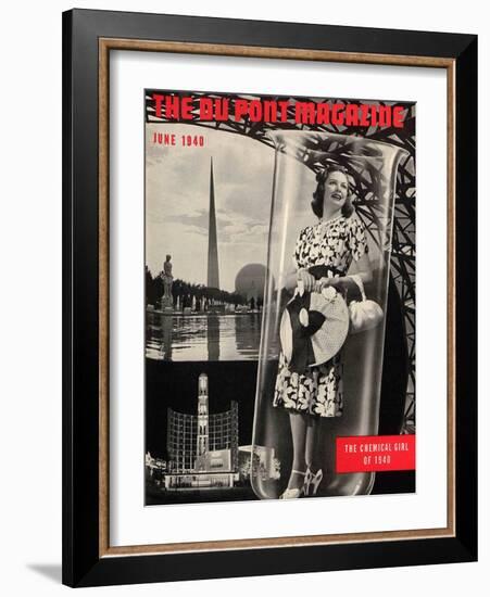 The Chemical Girl, Front Cover of the 'Dupont Magazine', June 1940-American School-Framed Giclee Print