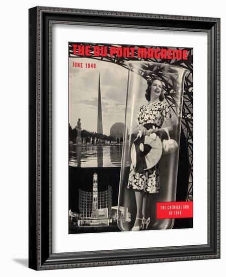 The Chemical Girl, Front Cover of the 'Dupont Magazine', June 1940-American School-Framed Giclee Print