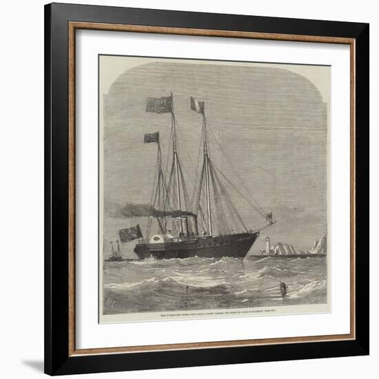 The Cherbourg Fetes, the Royal Yacht Passing the Needles-Richard Principal Leitch-Framed Giclee Print