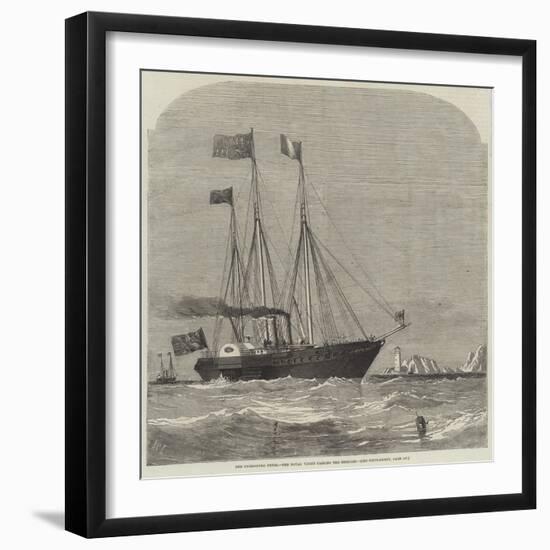 The Cherbourg Fetes, the Royal Yacht Passing the Needles-Richard Principal Leitch-Framed Giclee Print