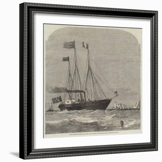 The Cherbourg Fetes, the Royal Yacht Passing the Needles-Richard Principal Leitch-Framed Giclee Print