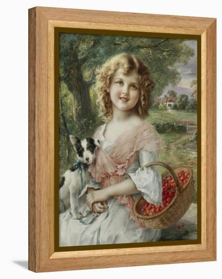 The Cherry Pickers-Emile Vernon-Framed Premier Image Canvas