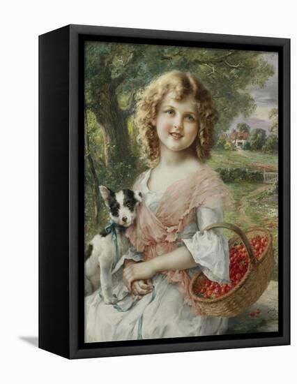 The Cherry Pickers-Emile Vernon-Framed Premier Image Canvas