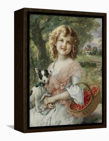 The Cherry Pickers-Emile Vernon-Framed Premier Image Canvas