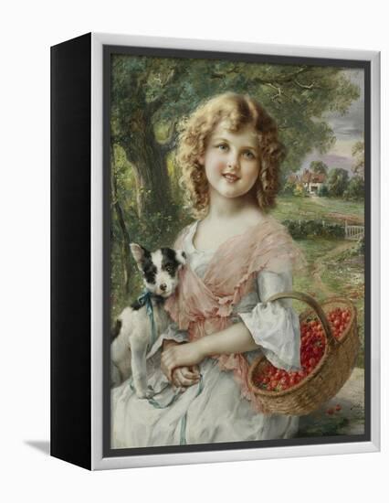 The Cherry Pickers-Emile Vernon-Framed Premier Image Canvas