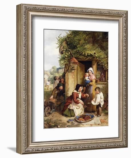 The Cherry Seller, 1856-George Smith-Framed Giclee Print