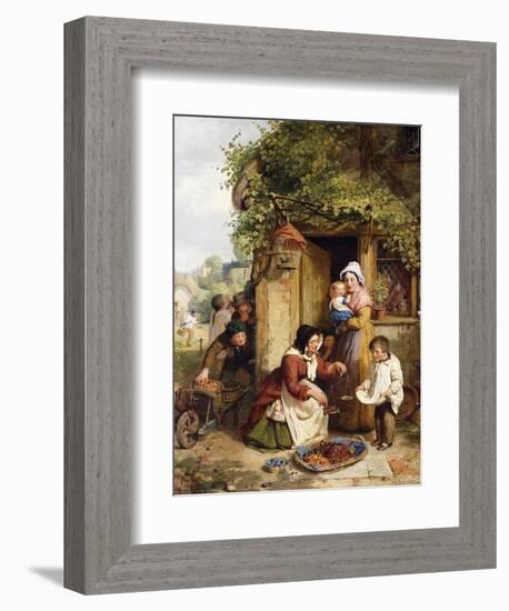 The Cherry Seller, 1856-George Smith-Framed Giclee Print