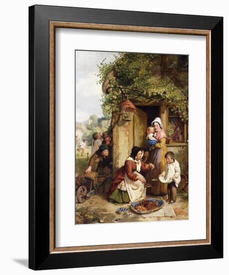 The Cherry Seller, 1856-George Smith-Framed Giclee Print