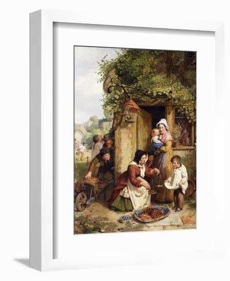 The Cherry Seller, 1856-George Smith-Framed Giclee Print