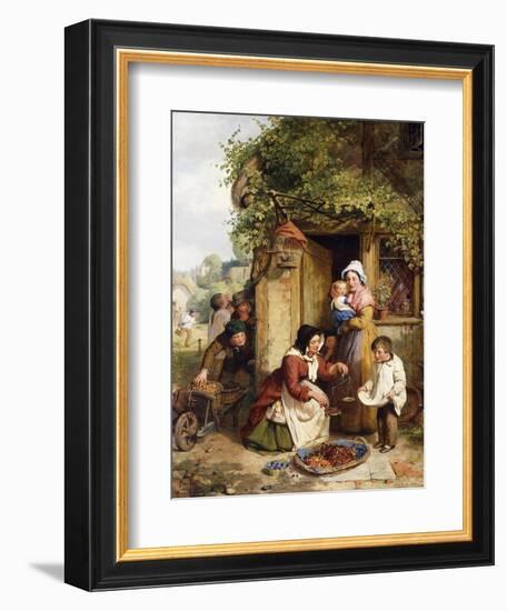 The Cherry Seller, 1856-George Smith-Framed Giclee Print