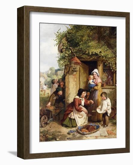 The Cherry Seller, 1856-George Smith-Framed Giclee Print