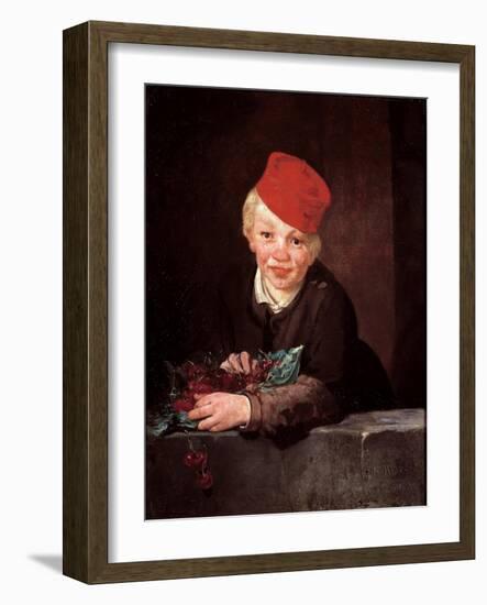 The Cherry Thief Painting by Edouard Manet (1832-1883) 1859 Approx. Sun. 65,5X54,5 Cm Oeiras (Lisbo-Edouard Manet-Framed Giclee Print