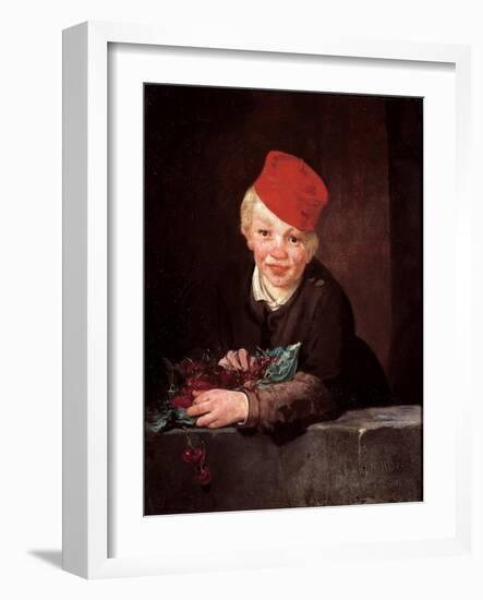 The Cherry Thief Painting by Edouard Manet (1832-1883) 1859 Approx. Sun. 65,5X54,5 Cm Oeiras (Lisbo-Edouard Manet-Framed Giclee Print