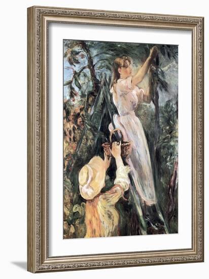 The Cherry Tree-Berthe Morisot-Framed Art Print