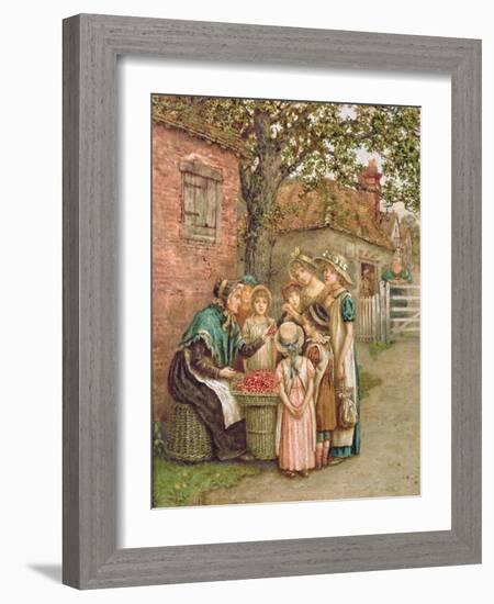 The Cherry Woman-Kate Greenaway-Framed Giclee Print