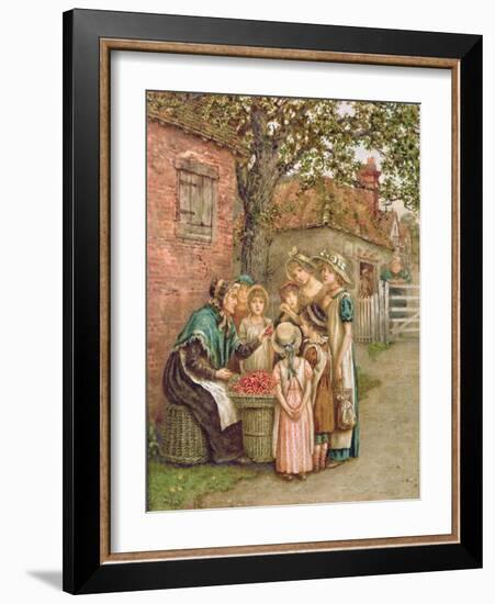 The Cherry Woman-Kate Greenaway-Framed Giclee Print