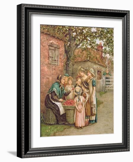 The Cherry Woman-Kate Greenaway-Framed Giclee Print