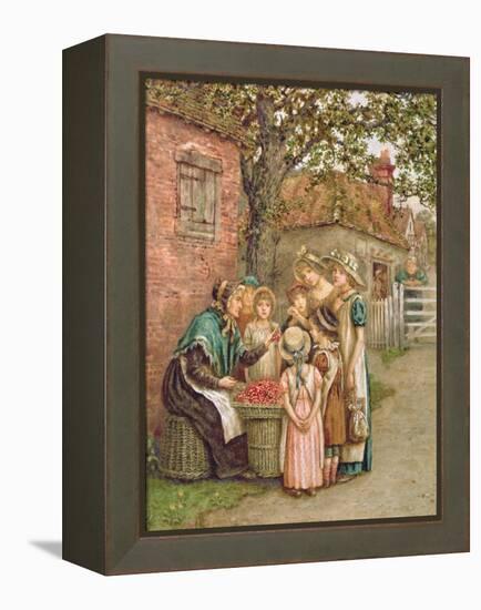 The Cherry Woman-Kate Greenaway-Framed Premier Image Canvas