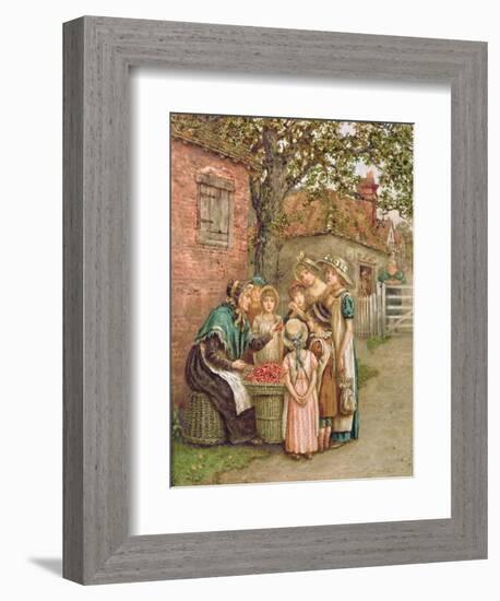 The Cherry Woman-Kate Greenaway-Framed Giclee Print