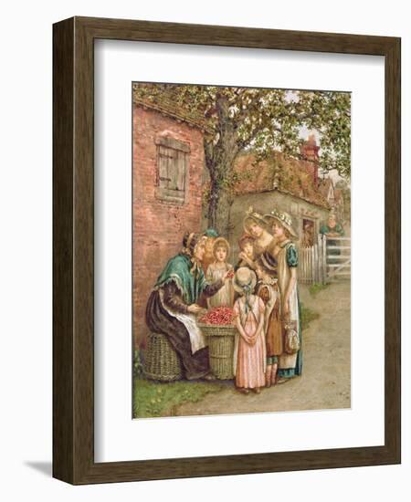 The Cherry Woman-Kate Greenaway-Framed Giclee Print