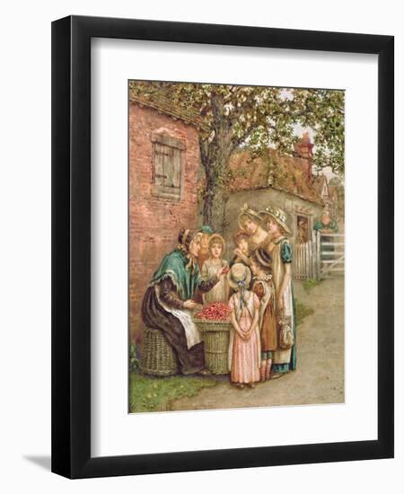 The Cherry Woman-Kate Greenaway-Framed Giclee Print