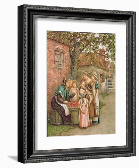 The Cherry Woman-Kate Greenaway-Framed Giclee Print