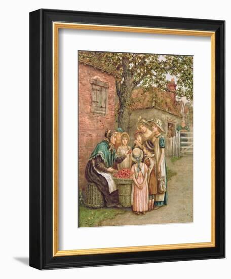 The Cherry Woman-Kate Greenaway-Framed Giclee Print