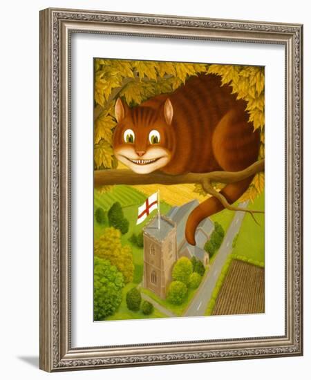 The Cheshire Cat at Daresbury-Frances Broomfield-Framed Giclee Print