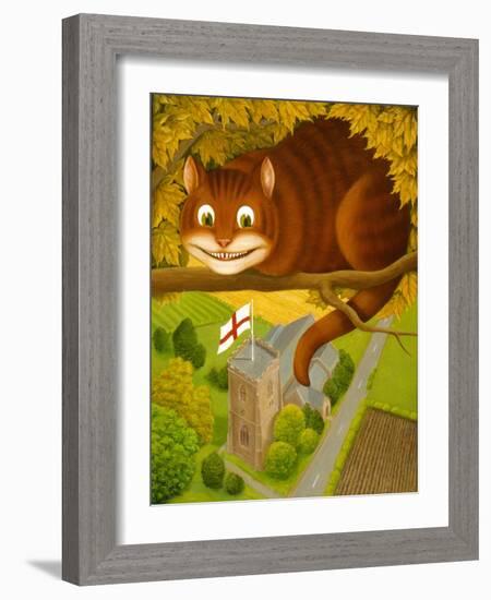 The Cheshire Cat at Daresbury-Frances Broomfield-Framed Giclee Print