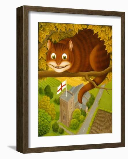 The Cheshire Cat at Daresbury-Frances Broomfield-Framed Giclee Print