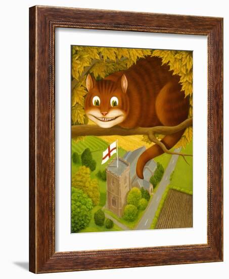 The Cheshire Cat at Daresbury-Frances Broomfield-Framed Giclee Print