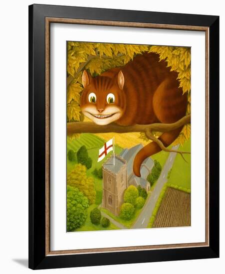 The Cheshire Cat at Daresbury-Frances Broomfield-Framed Giclee Print