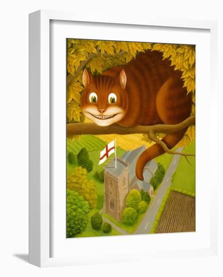 The Cheshire Cat at Daresbury-Frances Broomfield-Framed Giclee Print