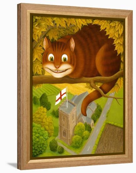 The Cheshire Cat at Daresbury-Frances Broomfield-Framed Premier Image Canvas