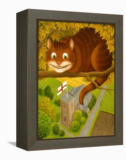 The Cheshire Cat at Daresbury-Frances Broomfield-Framed Premier Image Canvas