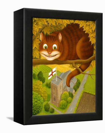 The Cheshire Cat at Daresbury-Frances Broomfield-Framed Premier Image Canvas