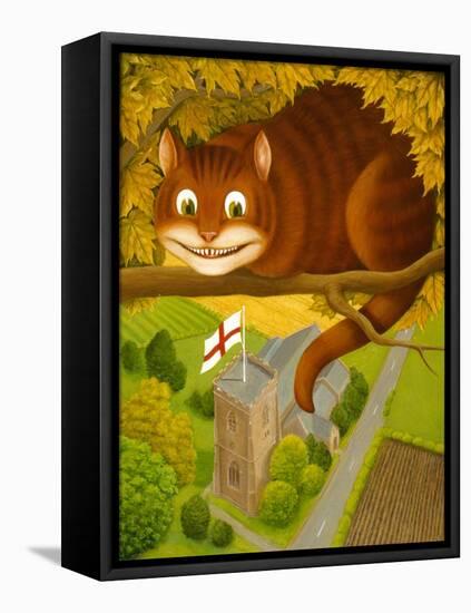 The Cheshire Cat at Daresbury-Frances Broomfield-Framed Premier Image Canvas