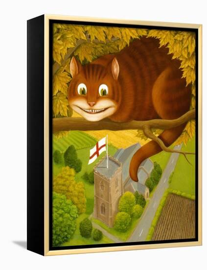 The Cheshire Cat at Daresbury-Frances Broomfield-Framed Premier Image Canvas