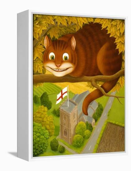 The Cheshire Cat at Daresbury-Frances Broomfield-Framed Premier Image Canvas