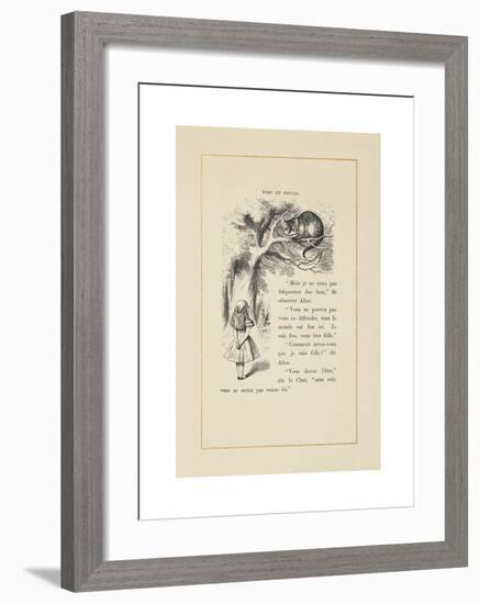 The Cheshire Cat-John Tenniel-Framed Premium Giclee Print