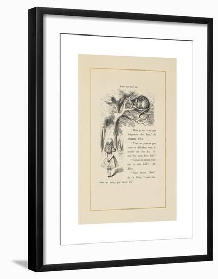 The Cheshire Cat-John Tenniel-Framed Premium Giclee Print