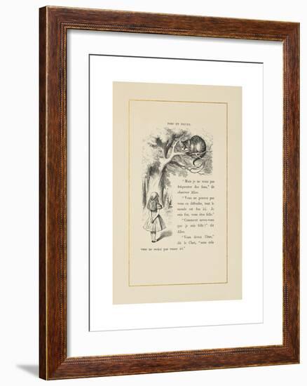 The Cheshire Cat-John Tenniel-Framed Premium Giclee Print