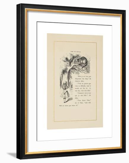 The Cheshire Cat-John Tenniel-Framed Premium Giclee Print