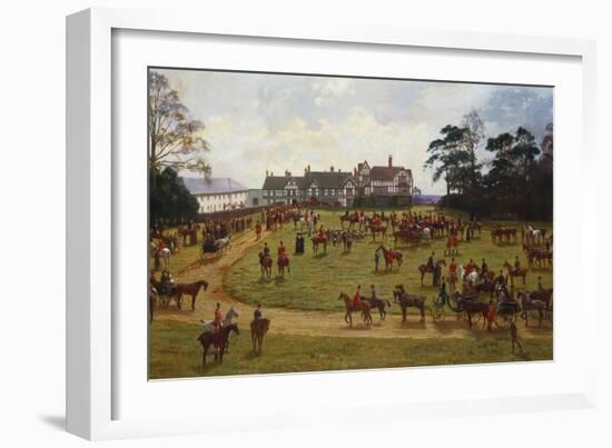 The Cheshire Hunt - the Meet at Calveley Hall-George Goodwin Kilburne-Framed Giclee Print