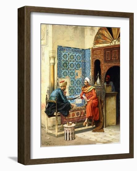 The Chess Game, 1896-Ludwig Deutsch-Framed Giclee Print