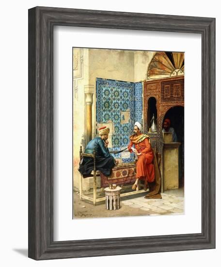 The Chess Game, 1896-Ludwig Deutsch-Framed Giclee Print