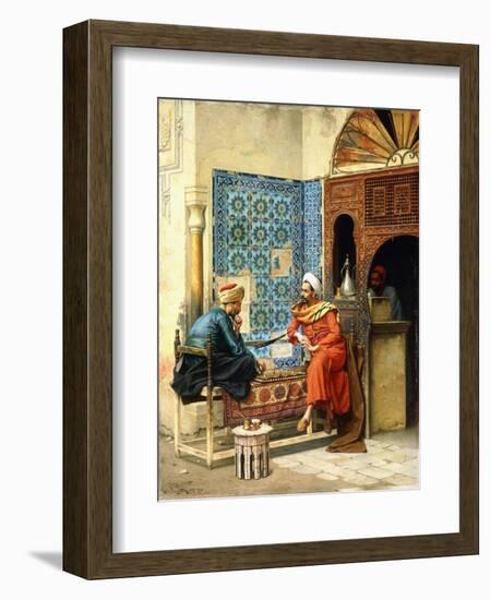 The Chess Game, 1896-Ludwig Deutsch-Framed Giclee Print